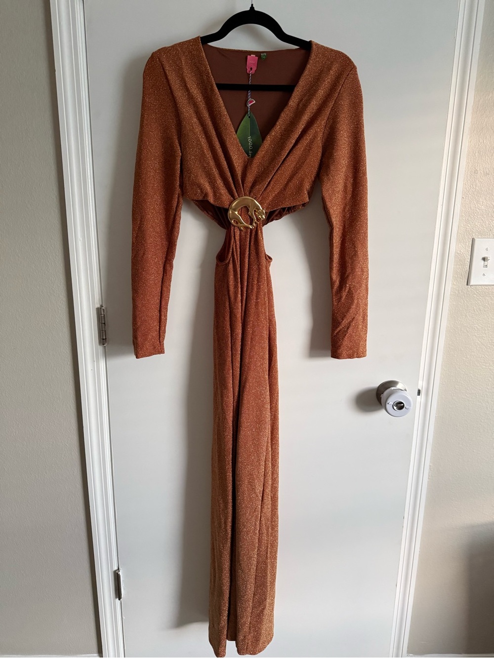 FARM Rio Leopard Lurex Dress - Picture 2 of 2